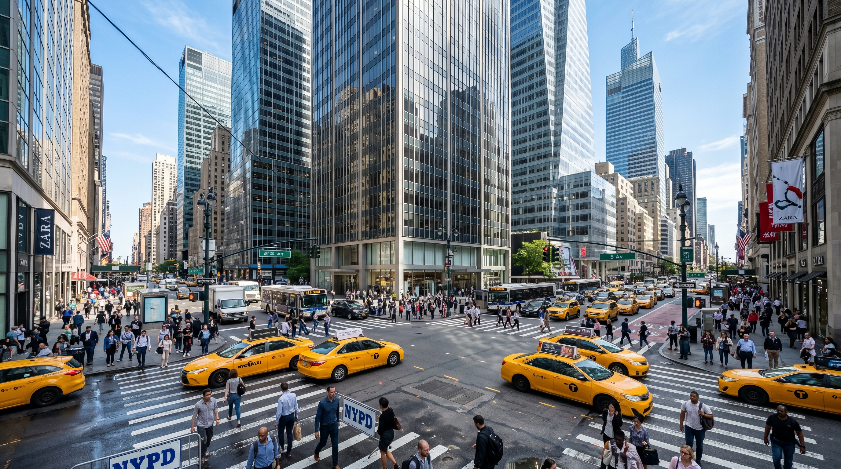 Before: daytime Manhattan street — GrokImage.ai